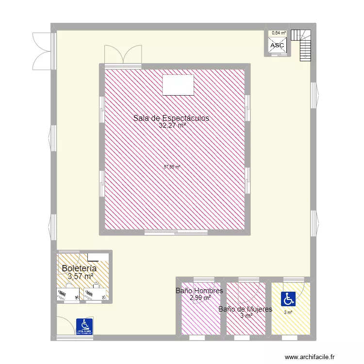 planta baja museo del titere . Plano de 