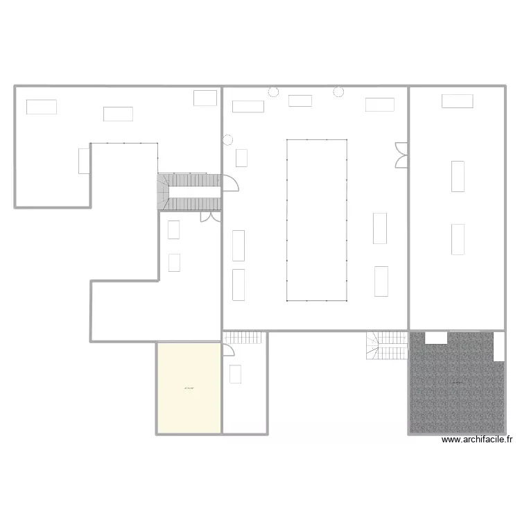 Planta arriba. Plano de 2 Habitaciones y 72 m² Planta arriba. Plano de 2 Habitaciones y 72 m²