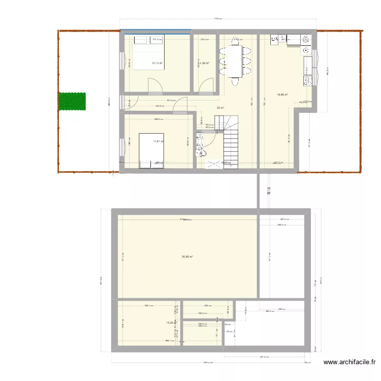 CON BAJO TECHO. Plano de 