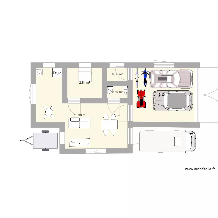 APARTAMENTO ARCHIFACILE. Plano de 