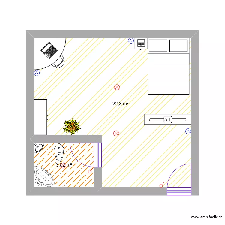 Cuarto Pequeño. Plano de Cuarto Pequeño. Plano de