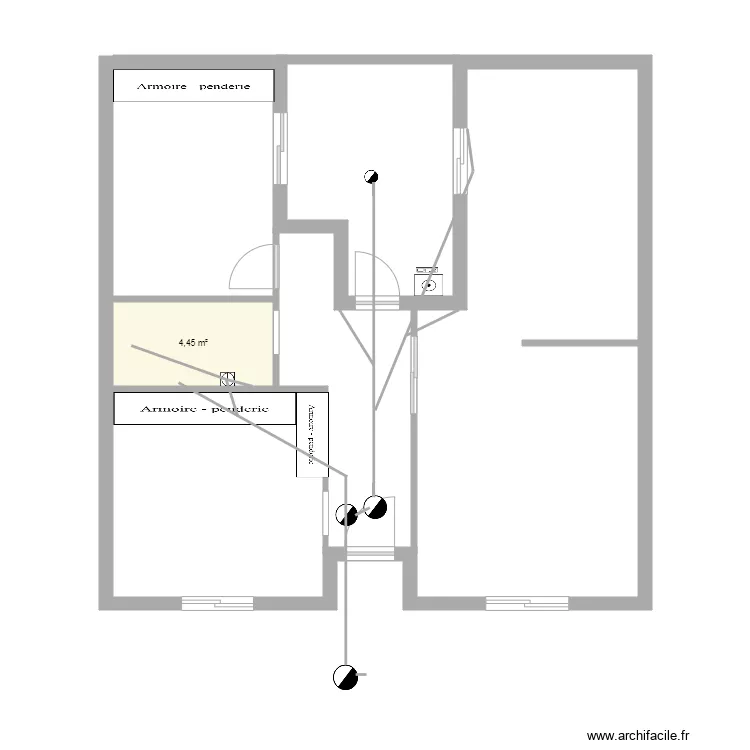 casa del pueblo. Plano de casa del pueblo. Plano de