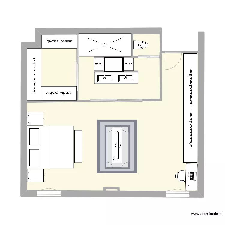 curra suite 3. Plano de 