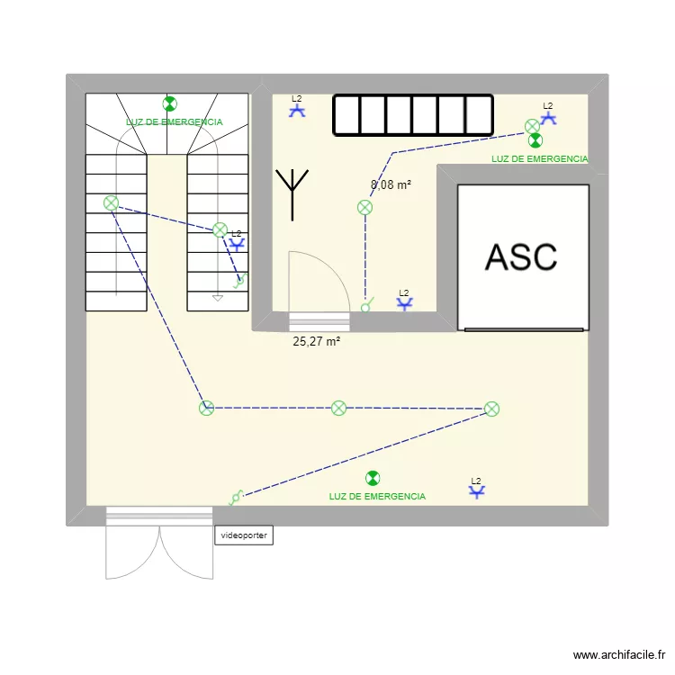ELECETRICIDAD L2. Plano de 