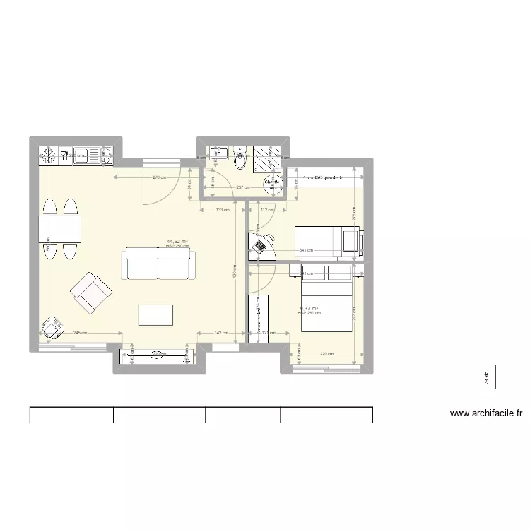 3*6m en L V2. Plano de 3*6m en L V2. Plano de
