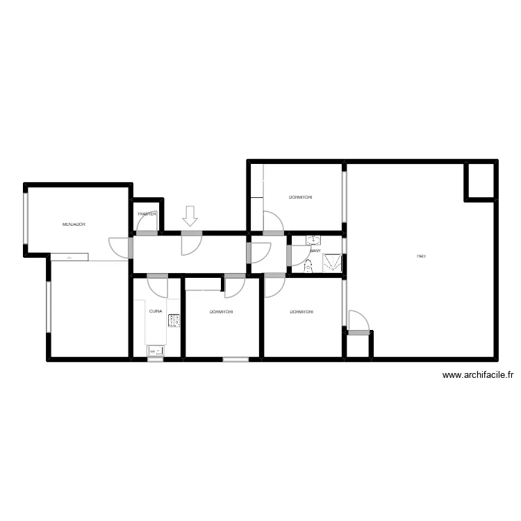 Muntaner. Plano de 8 y 89 m² Muntaner. Plano de 8 y 89 m²