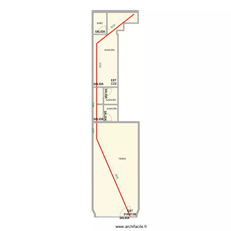 PLANTA VAPEO INCENDIOS. Plano de 