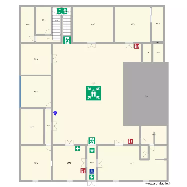 Planta baja conservatorio. Plano de 