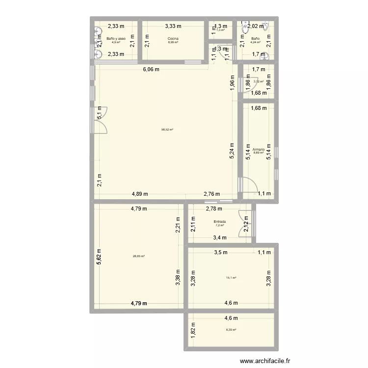 Clinica Atama Integral. Plano de 11 y 143 m² Clinica Atama Integral. Plano de 11 y 143 m²