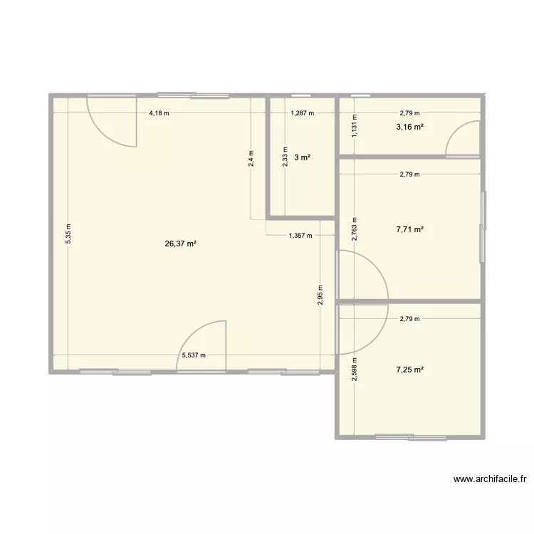 Gour Med Smart Foods. Plano de 5  y 47 m²