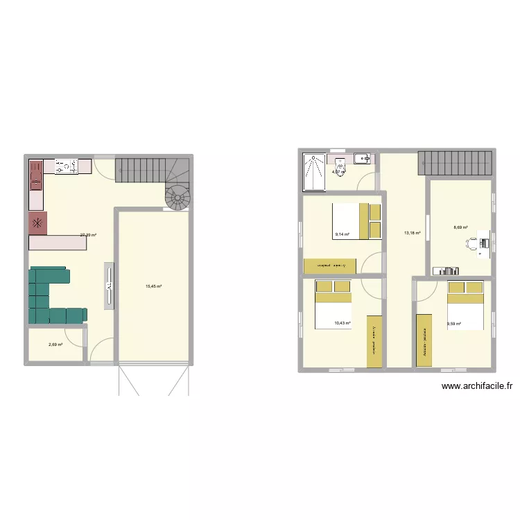 2 plano 7x8. Plano de 