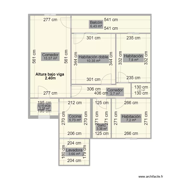 calle puentedeume actuelle. Plano de 