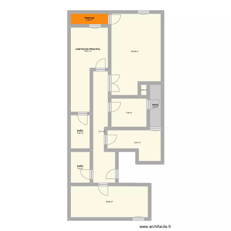 CASA MyK IDEA 1. Plano de 11  y 104 m²