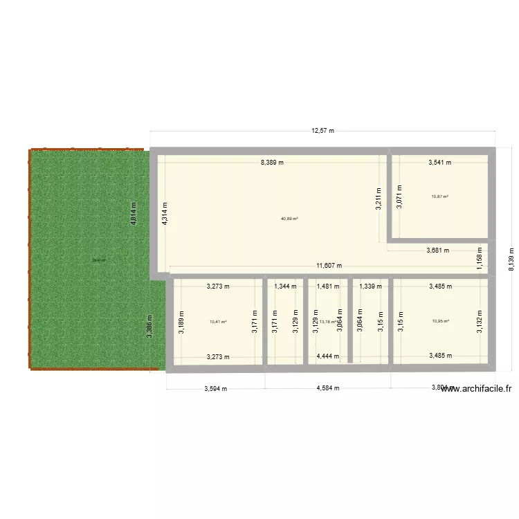 bajo techo con altillo. Plano de 