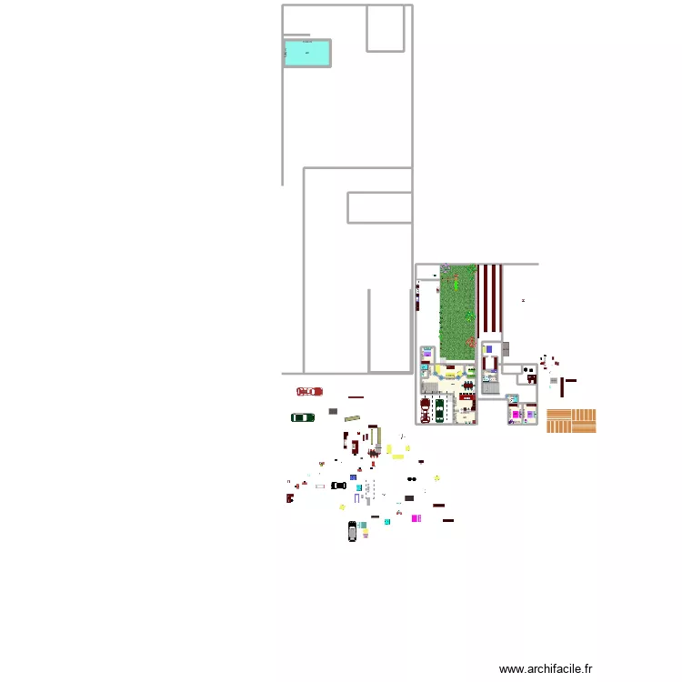CASA PUERTO MAGU. Plano de 9 habitaciones y 169 m²