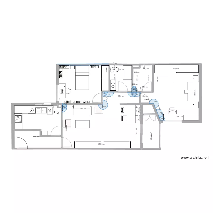 2 dorm. 2 ba&ntilde;os. Plano de 