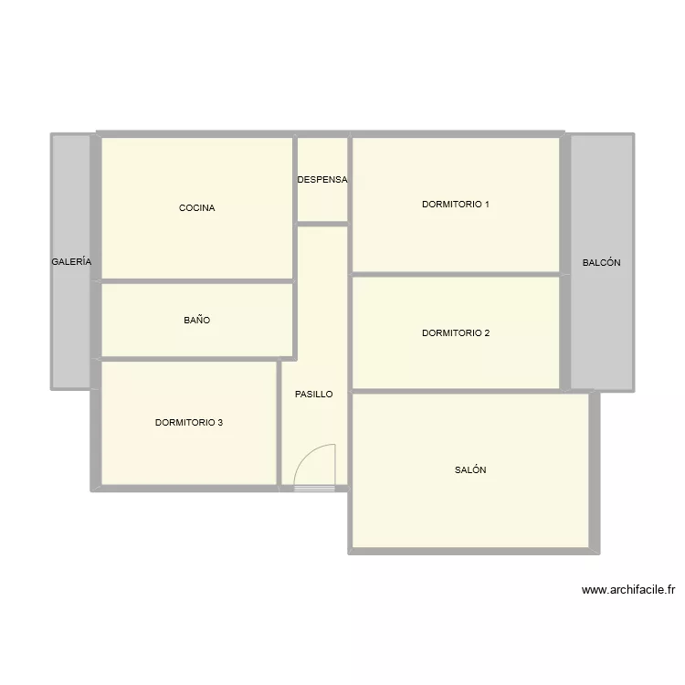 PALAFOX 7 EJEA. Plano de 