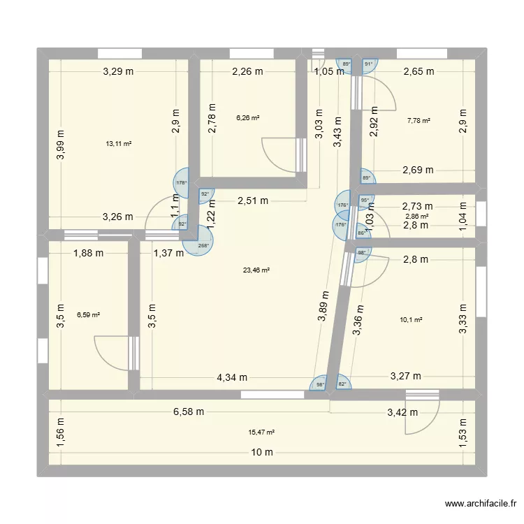 plano quinto. Plano de 8 y 86 m² plano quinto. Plano de 8 y 86 m²