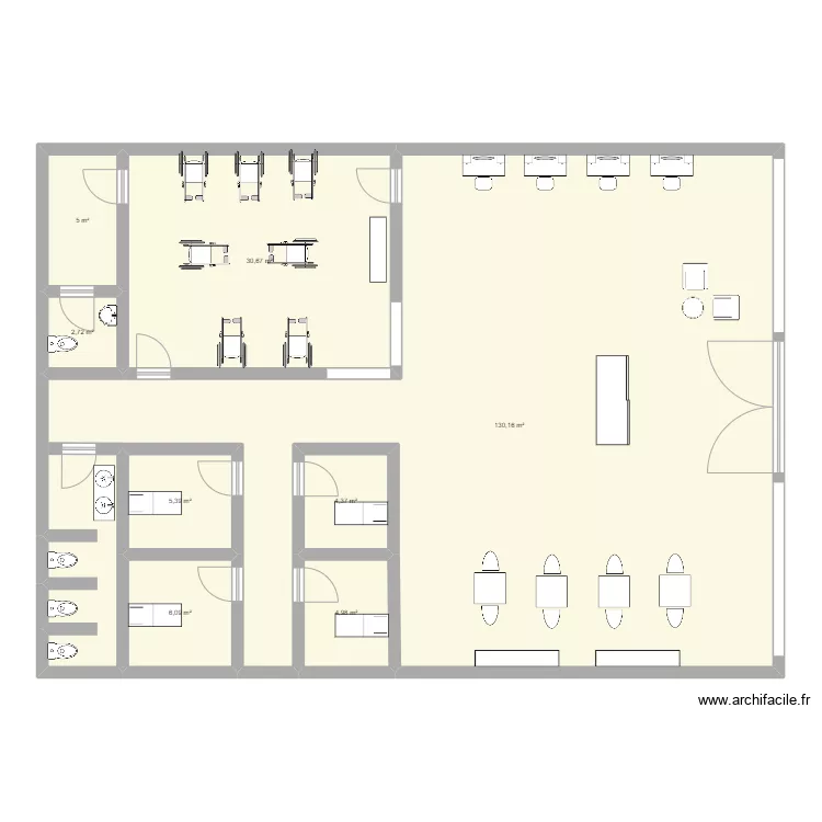 salon de belleza blonde. Plano de 