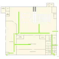 Canto flujo evacuaci&oacute;n