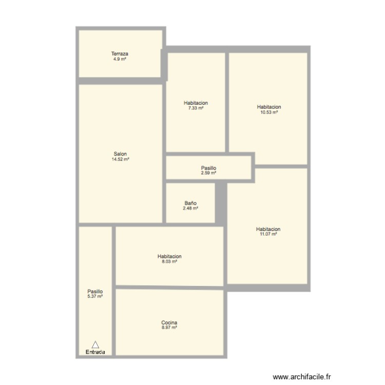 CURA MERINO 3. Plano de 0 habitación y 0 m2