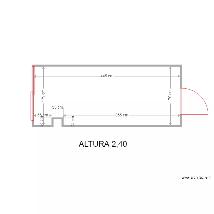 VICTORIA DOMINGUEZ COCINA. Plano de 