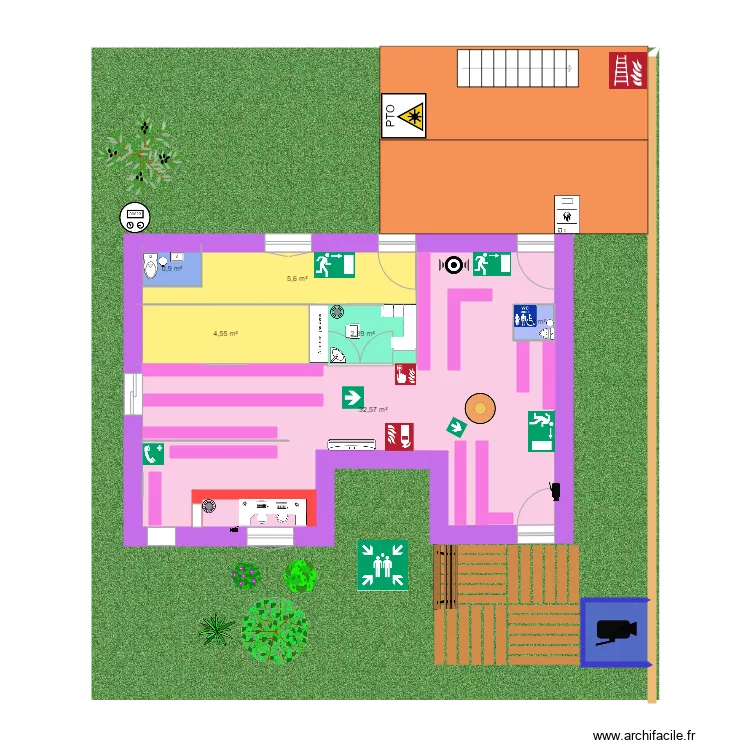 boutique de maquillaje. Plano de boutique de maquillaje. Plano de