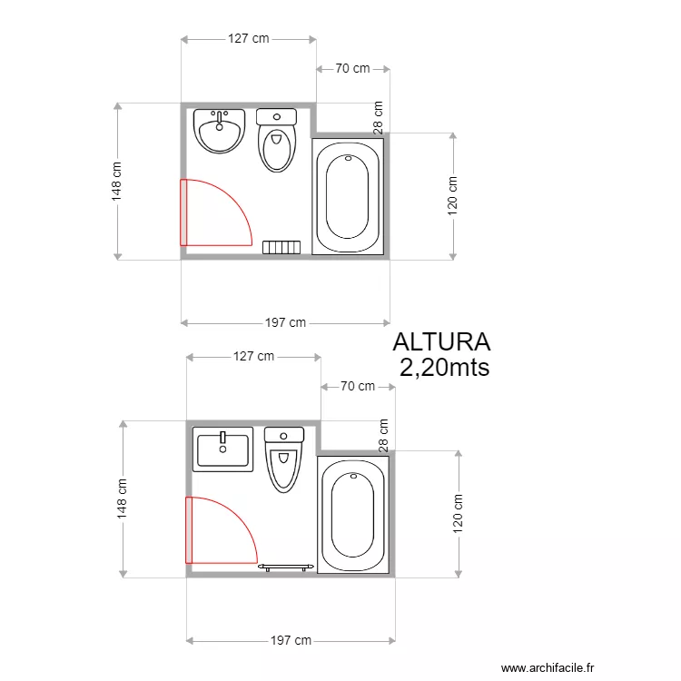 JAVIER LOPEZ CAMBA BA&Ntilde;O PEQUE&Ntilde;O. Plano de 