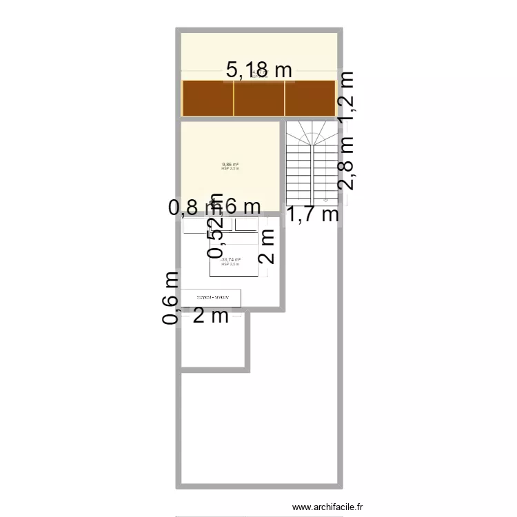 casa2. Plano de 