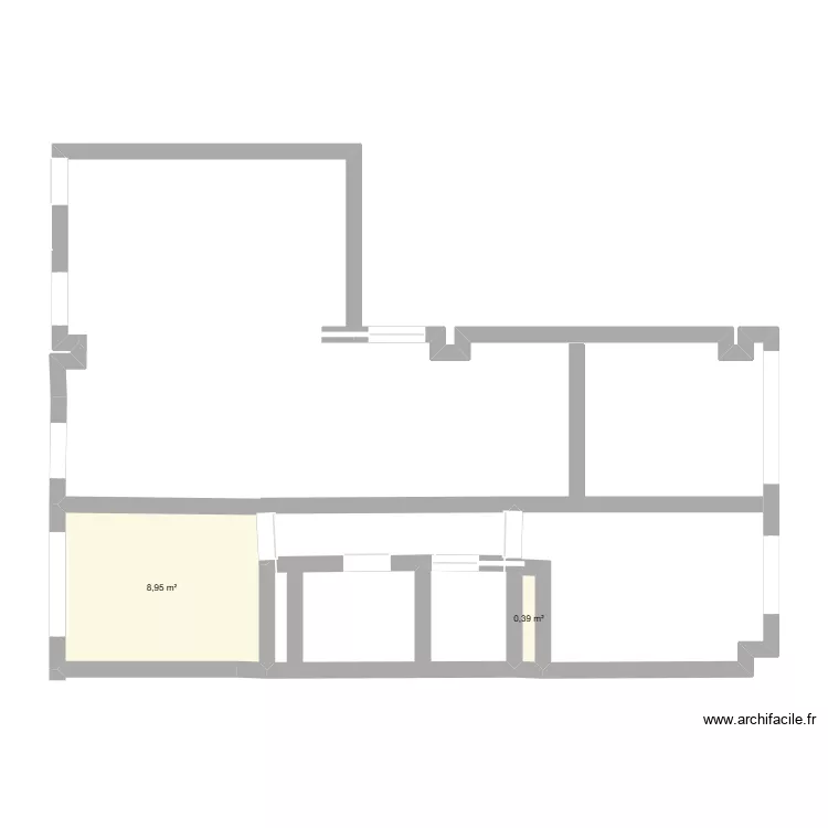 PLANO REFORMA. Plano de 2 y 9 m² PLANO REFORMA. Plano de 2 y 9 m²