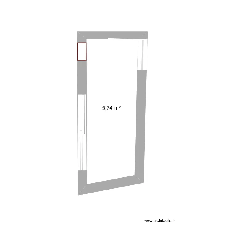Pis unió. Plano de 1 y 6 m² Pis unió. Plano de 1 y 6 m²