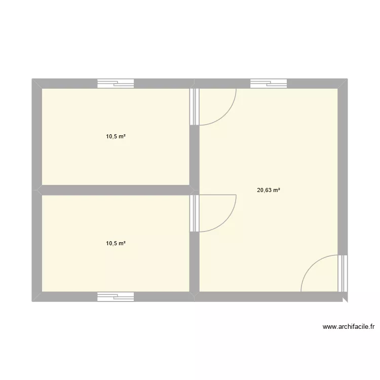 vivieda sata rosa. Plano de 3 y 42 m² vivieda sata rosa. Plano de 3 y 42 m²