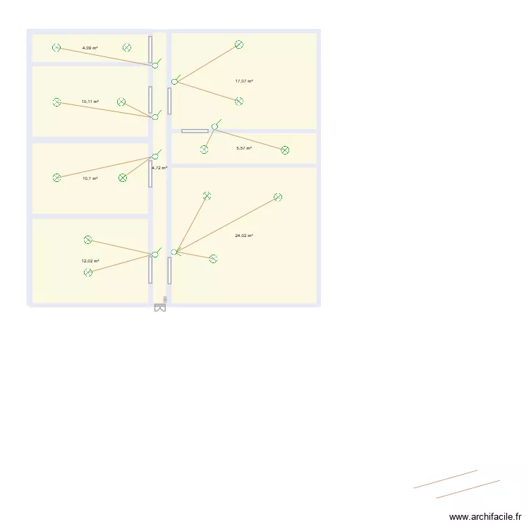 panchito panchito repartidor. Plano de 8  y 88 m²