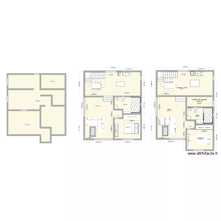 CASA LA FRANCIA CECILIA. Plano de 11  y 190 m²