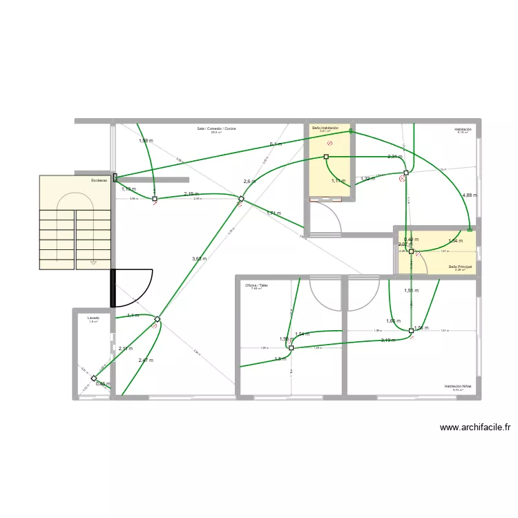 Home Energy Pipes. Plano de 7 y 63 m² Home Energy Pipes. Plano de 7 y 63 m²