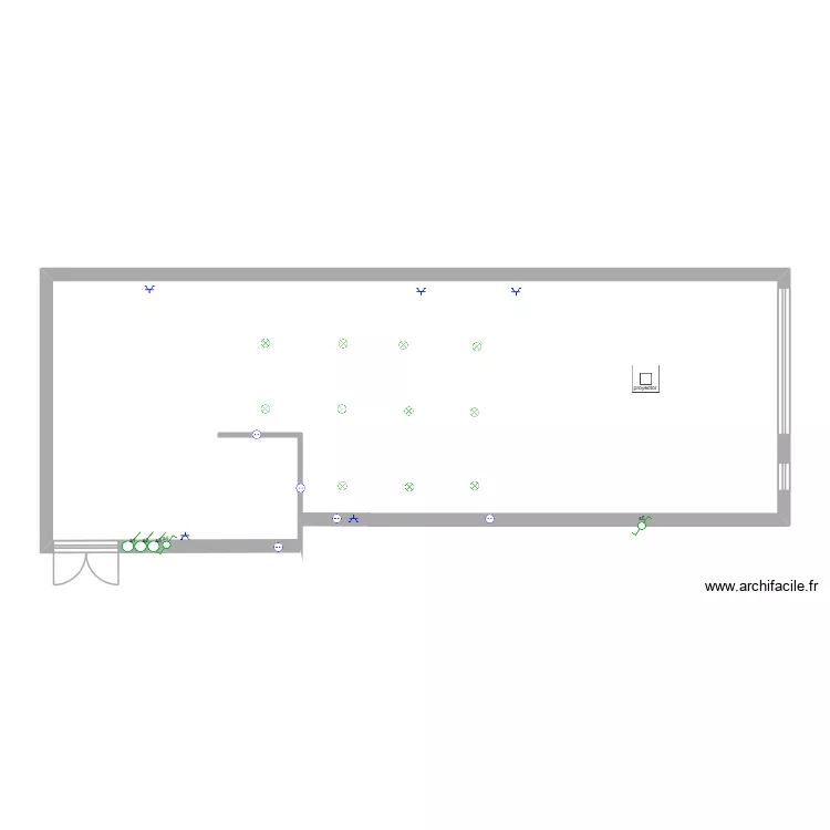 aula talleres. Plano de 