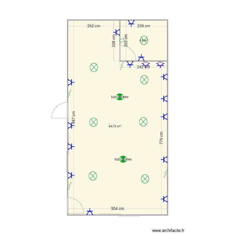 Cocina . Plano de 0 habitación y 0 m2