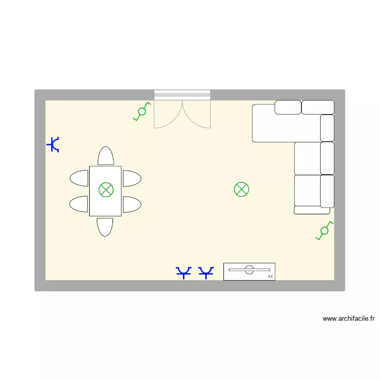 SALON VIVIENDA. Plano de 