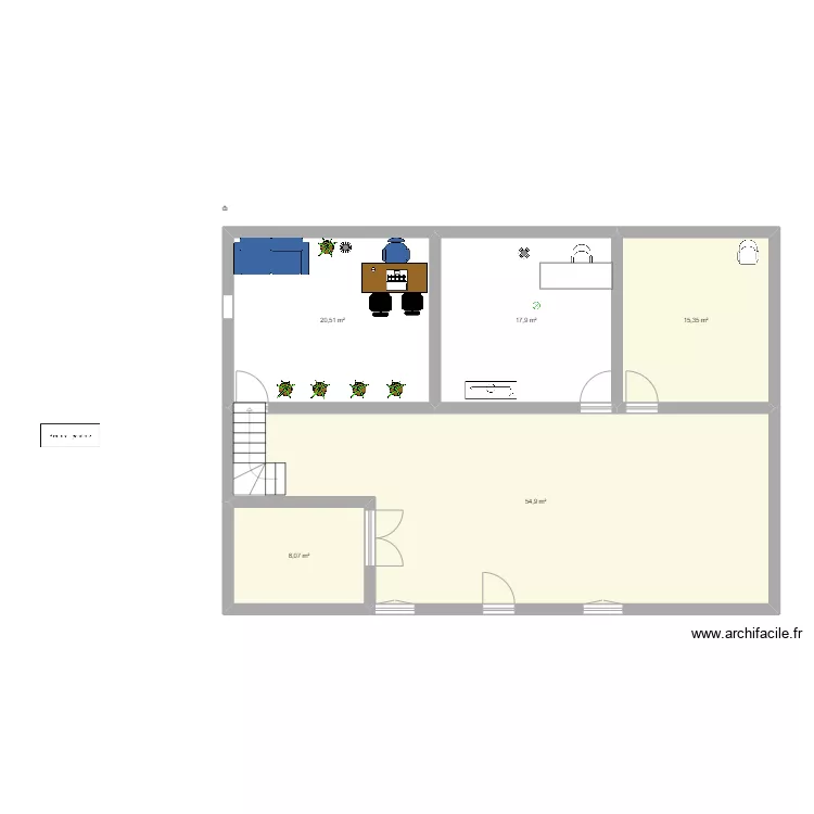 plano de oficina. Plano de 