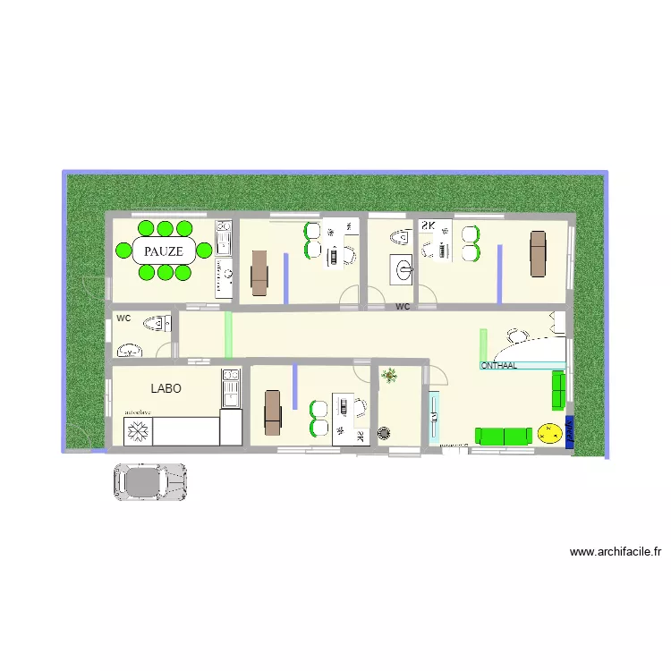 Cabinet POZ. Plano de 