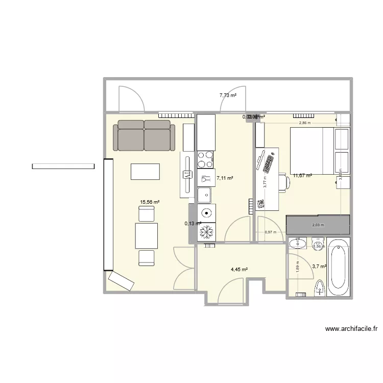 Paris1. Plano de 9 y 50 m² Paris1. Plano de 9 y 50 m²