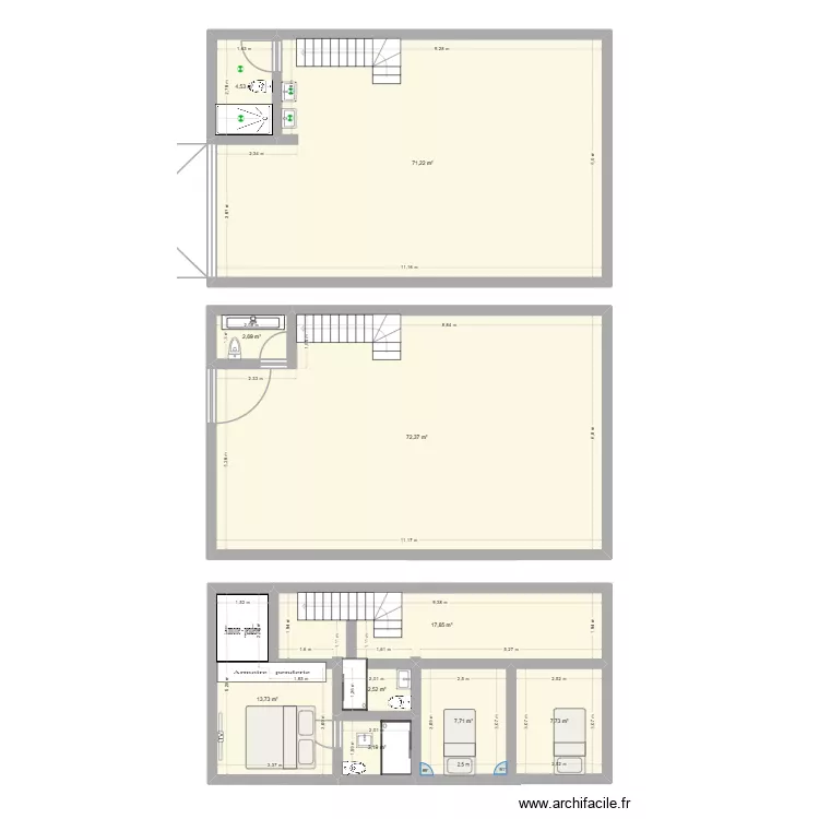 CASA. Plano de 10 Habitaciones y 204 m² CASA. Plano de 10 Habitaciones y 204 m²