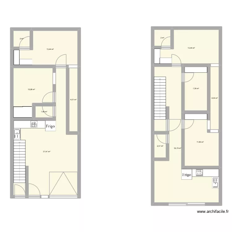 1tyuj. Plano de 13  y 144 m²