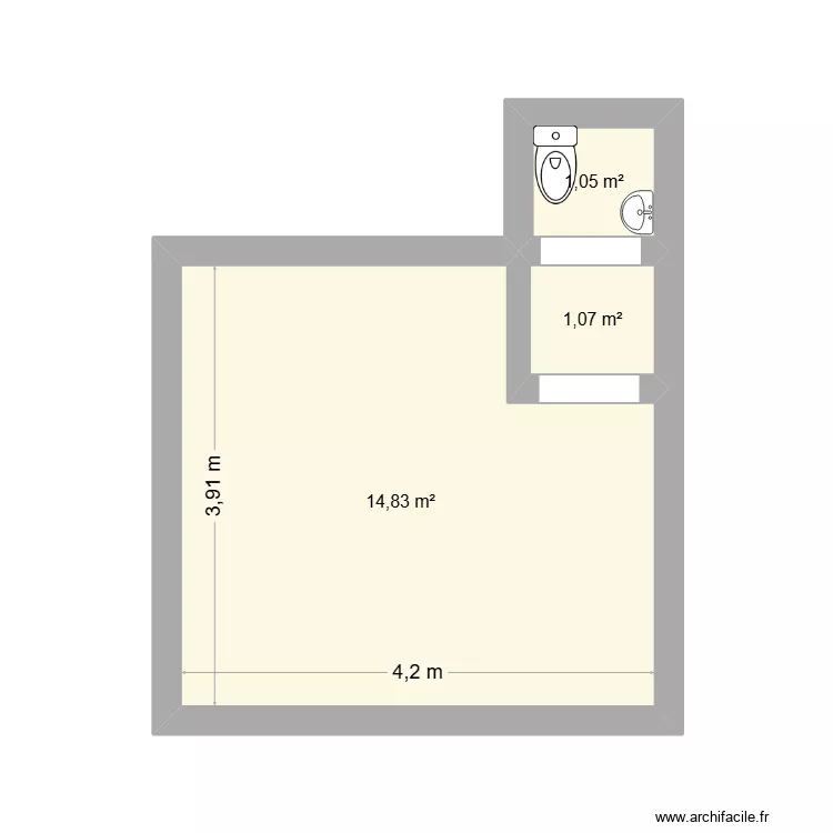 FC133 L4. Plano de 3 Habitaciones y 17 m² FC133 L4. Plano de 3 Habitaciones y 17 m²