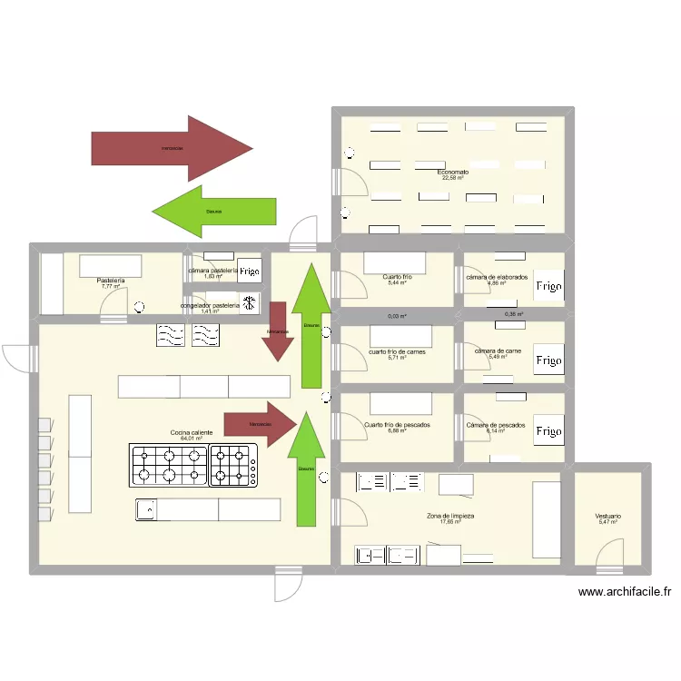 Cocina proyecto1. Plano de 