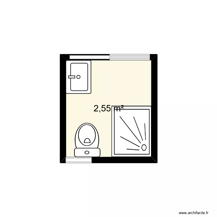 BANY BEJAR 68. Plano de 1 y 3 m² BANY BEJAR 68. Plano de 1 y 3 m²