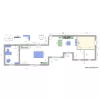 Salon de Provence - Plan du séjour sans cloisons