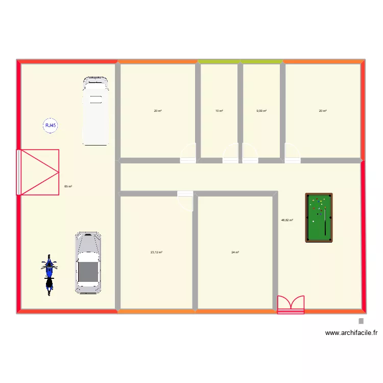 CASA ICT. Plano de 8  y 219 m²