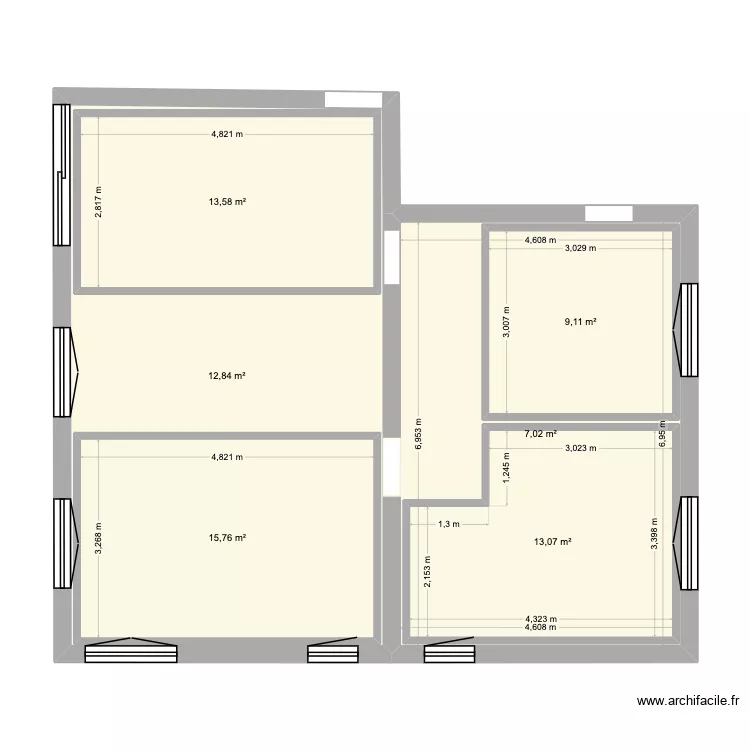 banyuls. Plano de 6  y 129 m²