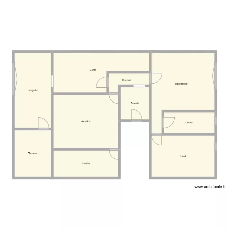 CASA 2. Plano de 10  y 124 m²